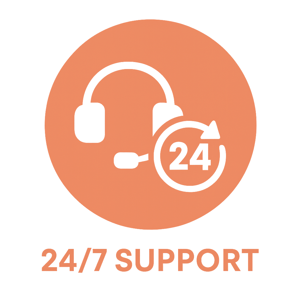 24/7 Support Icon